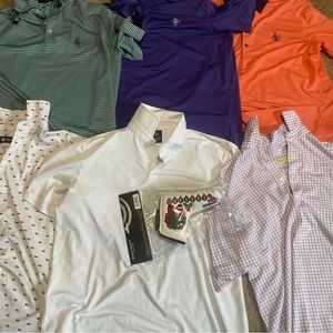2 Greyson Polos, 1 RLX, 3 Donald Ross Sport